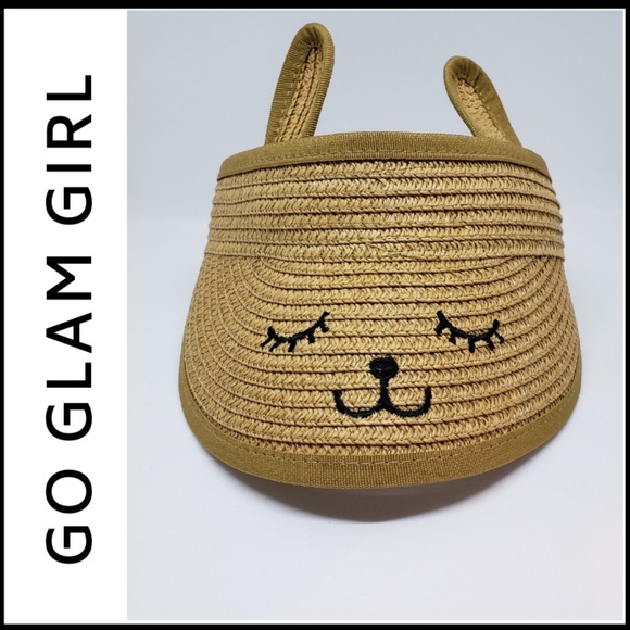 NWT LAST ONE! Bunny Visor for Kids, Tan - Picture 2 of 6